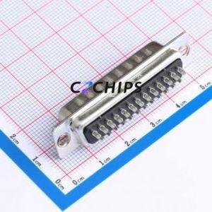 D-SUB-<b>25M</b>-HJBJ D-Sub/VGA Connector Through hole Component (THT) Connector ( Total Number of PINs: 25P ) - Product Image 2