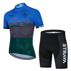 ชุดปั่นจักรยานแขนสั้นผู้ชาย <span class=keywords><strong>STRAVA</strong></span> รุ่นใหม่ เสื้อเจอร์ซีย์และกางเกงขาสั้นสำหรับปั่นจักรยานบนถนนและเสือภูเขา สำหรับฤดูร้อน รับผลิตขายส่งพร้อมสกรีนโลโก้ - Product Image 5