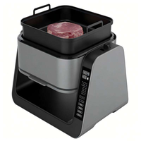 Anbolife Nouveauté 2026 Fabricant OEM DOM Friteuse à air numérique 5,5 L multifonction : Friteuse + Cuiseur vapeur + Grill BBQ