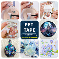 Rouleaux de ruban adhésif washi PET mat prédécoupés personnalisés, rouleaux d'autocollants pour scrapbooking, journalisation, fournitures décoratives haut de gamme et mignonnes