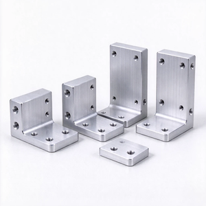 Support d'angle en L en aluminium haute tolérance usiné CNC pour l'automatisation et l'assemblage mécanique - Product Image 3