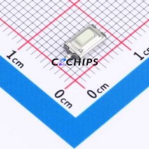 TS1101B26025 Tactile Switch SMD,6.1x3.7mm Switch Single Pole Single Throw Rectangle Button 2.6N Vertical Mount - Product Image 1