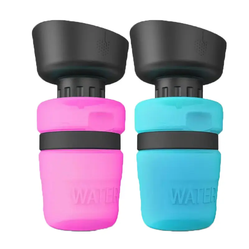 Amazon 18oz/520ml Animal Feeding Drinking Cup Bowl Pet Water Dispenser Dog Water Bottle Portable Travel bottle for Outdoor