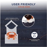 Tablier de cuisine crabe homard imprimé personnalisé bavoirs jetables de restaurant en plastique crabe pour adultes