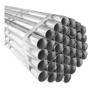 s275jr en39/bs1139 2-3/8" od 114mm g.i hot dip galvanized round steel iron pipe price 10 ft for construction