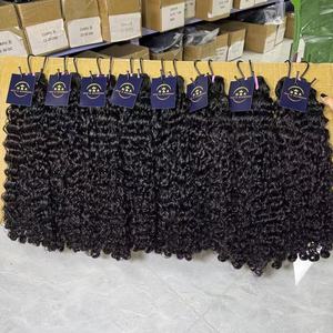 Dropshipping Capelli Umani Vietnamiti 100% Naturali, Ricci Birmani, 18 Pollici, Doppio Filamento, Senza Grovigli - Product Image 3