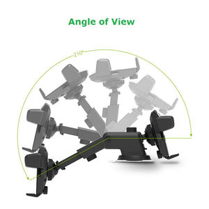 Support de téléphone portable Db pour voiture, col long réglable, pour pare-brise BMW, support de tableau de bord, stable, rotatif, en plastique noir - Product Image 3