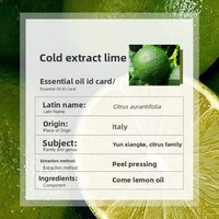 Huile Essentielle de Citron Vert 100% Pure (Citrus Aurantifolia) Non Phototoxique Aromathérapie Soulagement du Stress Rafraîchissant Élévateur d'Humeur Massage