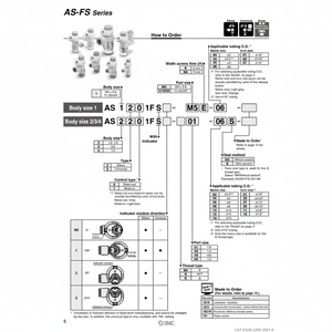 Contrôleur de vitesse pneumatique SMC AS2211FS-02-08S pièce pneumatique - Product Image 1