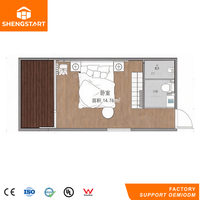 Lüks Modüler Prefabrik Konteyner Ev Modern Tasarım Alışveriş Merkezi Otel Tatil Köyü Kullanımı İçin-Çevre Dostu Çelik Yapı CE/FSC/ISO9001