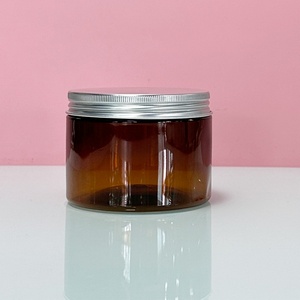 100g 200g 300g 400g Transparent PET <b>Plastic</b> <b>Jars</b> Manufacture with Silver/Gold/Rose Golden Aluminum Lid for Cream or Food - Product Image 5