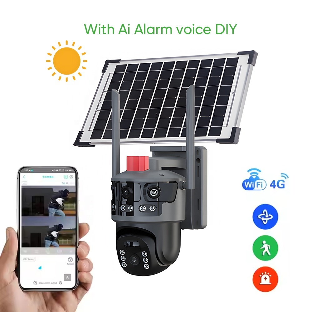 Wireless Security Camera System Solar 600 W Wifi 4G Indoor Solar Camera With 2 LENS · image 2
