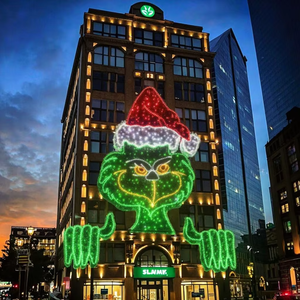 Éclairage décoratif extérieur LED imperméable <span class=keywords><strong>de</strong></span> Noël, motif Grinch en 2D, taille personnalisée, demi-corps, lumière <span class=keywords><strong>de</strong></span> Noël - Product Image 1