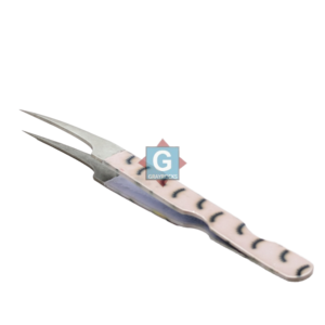 Pinces à cils réutilisables en acier inoxydable, pinces pour greffe de cils - Product Image 1