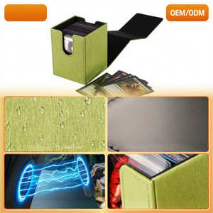 Boîte de rangement pour cartes de jeu FX Custom Card Deck Box Yugioh Trading Card en cuir PU - Product Image 1