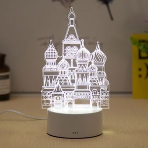 Luz de noche acrílica, base de carga de 3D, regalo de cumpleaños para niños - Product Image 6