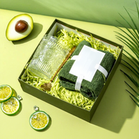 Coffret Cadeau Femme FX Vert pour Mariage, Demoiselles d'honneur, Affaires : Thermos, Parapluie, Serviette – Idéal Fête des Mères