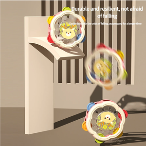 Jouets en plastique pour enfants, clochettes et tambours, enfants applaudissant et jouant d'instruments de musique, clochettes et tambours à main - Product Image 5