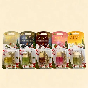 Car Air Freshener Hanging Glass <b>Bottle</b> Vent Pendant Long - Lasting Pleasant Scent for Vehicle - Product Image 3