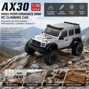 SJY-AX-30 Coche Teledirigido RC Crawler Mini 4WD 2.4G con Suspensión Independiente y Motor con Escobillas, Escala 1/30, Novedad 2026, para Niños - Product Image 1