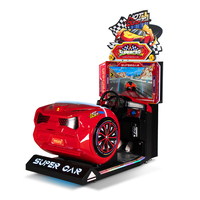 Grande machine de jeu de simulation de course HD pour enfants, commerciale, de luxe, à monnayeur, équipement d'amusement d'arcade pour défi de vitesse