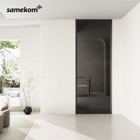 Offre Spéciale porte en verre en acier inoxydable rimadesio aluminium bord étroit verre argenté double porte et fenêtre en verre intérieur