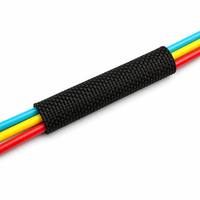 Manchon thermorétractable ignifuge en tissu polyester tissé pour la protection des câbles automobiles