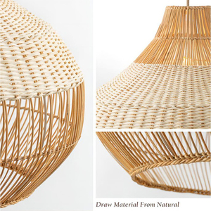 Lampadari in tessuto di Rattan lampade a sospensione vendita calda negli Stati Uniti e in Europa - Product Image 6