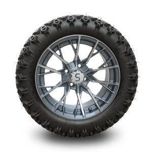 ยางรถกอล์ฟขนาด23*10.5-14 'และล้อรถกอล์ฟขนาด14' ล้อกลึง/ล้อ Gunmetal - Product Image 1