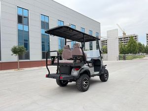 Voiturette de golf électrique tout-terrain 4 places grise de haute qualité homologuée pour la route - Product Image 3