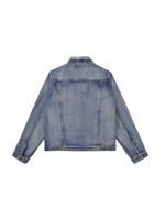 Nouvelle veste en jean vintage coupe-vent écologique pour l'hiver, bleue, style hip-hop, multi-poches, personnalisable, pour le skateboard et le travail.