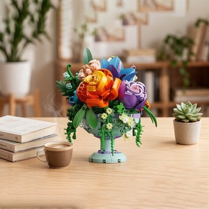 Baroque Whisper Building Blocks Flowers | 800+ High-Quality <strong>Bricks</strong>, Rebuildable Art Decor &amp; Unique Gift - Product Image 2