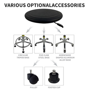 S04 XBY Adjustable Rotating Ergonomic Laboratory Chairs Anti-Static <strong>Work</strong> <strong>Stool</strong> for Factory Workshop Hospital Lab School Cleanroom - Product Image 4