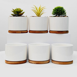 K & B <span class=keywords><strong>vendita</strong></span> calda poligono ceramica oro-spruzzato giardino decorativo vaso di fiori di alta qualità <span class=keywords><strong>per</strong></span> la decorazione esterna - Product Image 1