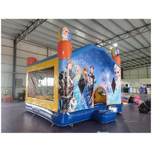 Château gonflable de haute qualité Blue Snow Princess Queen avec toboggan intégré - Product Image 4