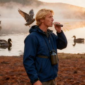 Leurre <span class=keywords><strong>de</strong></span> canard en bois avec sifflet sonore accessoire <span class=keywords><strong>de</strong></span> chasse piège <span class=keywords><strong>voix</strong></span> pour les chasseurs - Product Image 5