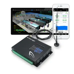 4g Ethernet 8 channel Humidity Temperature gsm gprs track data center environmental monitoring co2 data logger