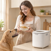 Cuisinière automatique pour aliments pour animaux de compagnie, 4,2 L, pot en céramique nano, autonettoyant, faible bruit, pour des repas faits maison pour animaux de compagnie