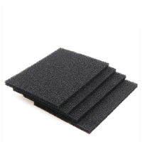 Mousse de polyuréthane à charbon actif personnalisée en usine éponge filtrante réticulée à cellules ouvertes 18-60ppi