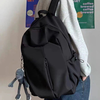 Mochila Escolar Impermeable para Computadora, Estilo Oxford, Color Sólido, para Universidad y Preparatoria, Moda para Chicas, Gran Venta