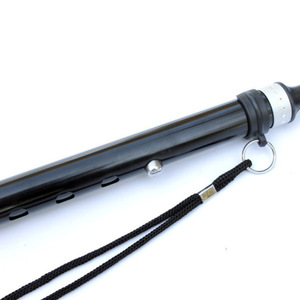 Bâton de marche télescopique Cleye en alliage d'aluminium noir, pliable, portable, aide pour personnes âgées - Product Image 2