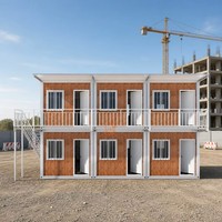 Alloggio per Personale a Due Piani con Bagno, Casa Container Economica a Costruzione Rapida