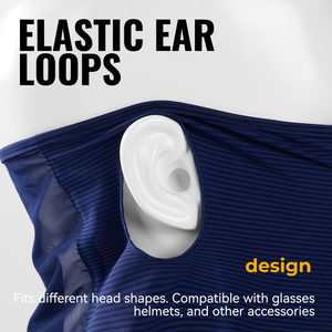 <span class=keywords><strong>Cache</strong></span>-<span class=keywords><strong>cou</strong></span> WRELS durable et fonctionnel avec attaches auriculaires, élastique et respirant, pour l'été, le cyclisme en extérieur et la protection solaire - Product Image 4