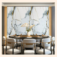 Autocollant mural en marbre auto-adhésif, papier peint en mousse XPE à coller et à décoller, imperméable pour la rénovation du salon et de la cuisine