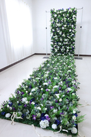 L extérieur mariage jardin verdure thèmes dos goutte décor rouler vert buis artificiel Milan herbe fleur mur toile de fond panneau