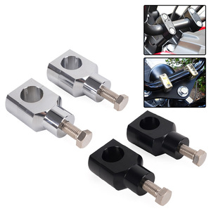 Aluminum Alloy Motorcycle Handlebar Stem Clamp 25MM Black For Modification Upgrade Steering Column <b>Bracket</b> Accessory - Product Image 4