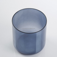 Bols chantants transparents personnalisés en cristal de quartz gris clair pour la méditation, le yoga et la relaxation corporelle, énergie et bien-être.