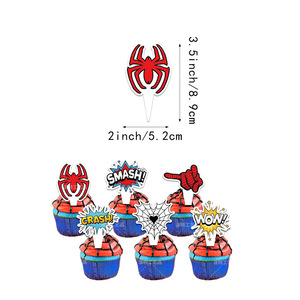 <span class=keywords><strong>D</strong></span>écorations de fête <span class=keywords><strong>d</strong></span>'<span class=keywords><strong>anniversaire</strong></span> Spider Hero, bannière, <span class=keywords><strong>d</strong></span>écoration de gâteau, kit de ballons en latex, fête <span class=keywords><strong>d</strong></span>'enfants, célébration, fournitures de fond de scène DIY - Product Image 3