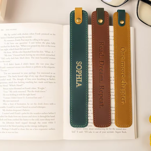 Personal Leather Bookmark Custom Wholesale Genuine Leather With Embossed Logo