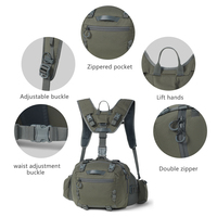 Mochila Táctica Multifuncional ARTEX, Ajustable, para Caza, con Bolsillos Grandes y Correas Anchas para los Hombros